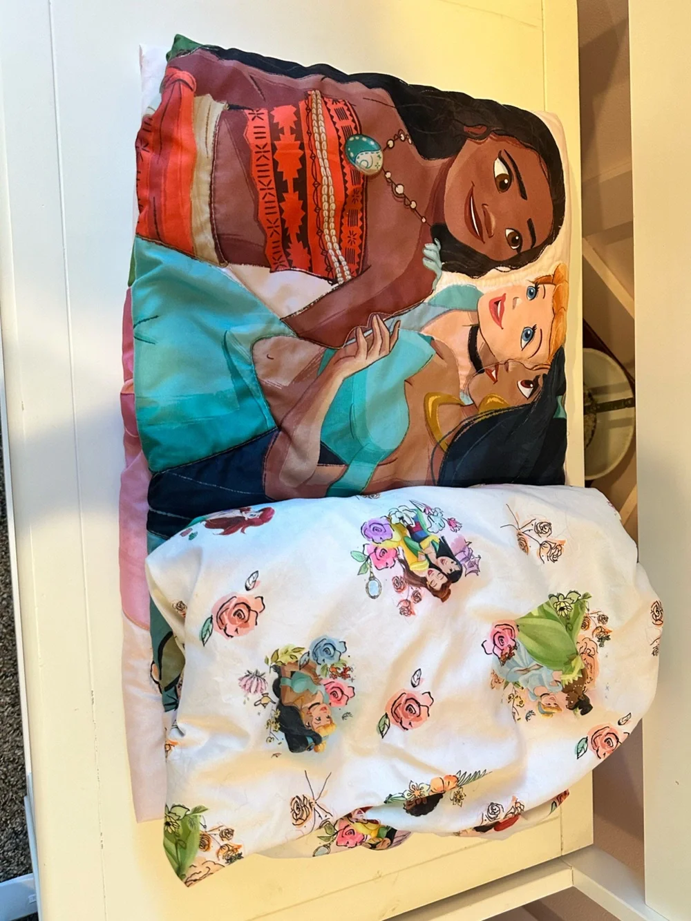 Disney Princess Toddler Bedding Set - Reversible Comforter and Fitted Sheet